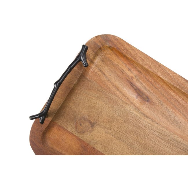 Acacia wood tray, 47x20x4cm