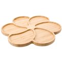 Bamboo serving plate Flower, 33x30x1.7cm