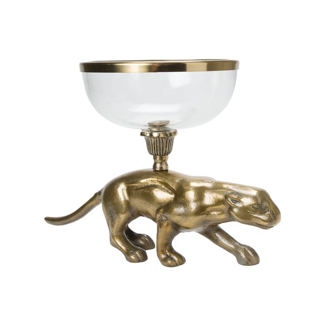 Decorative dish Leopard, 38x20x25cm