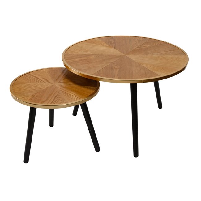 Trundle table set Felix X2, H40xD60cm, H33xx40cm
