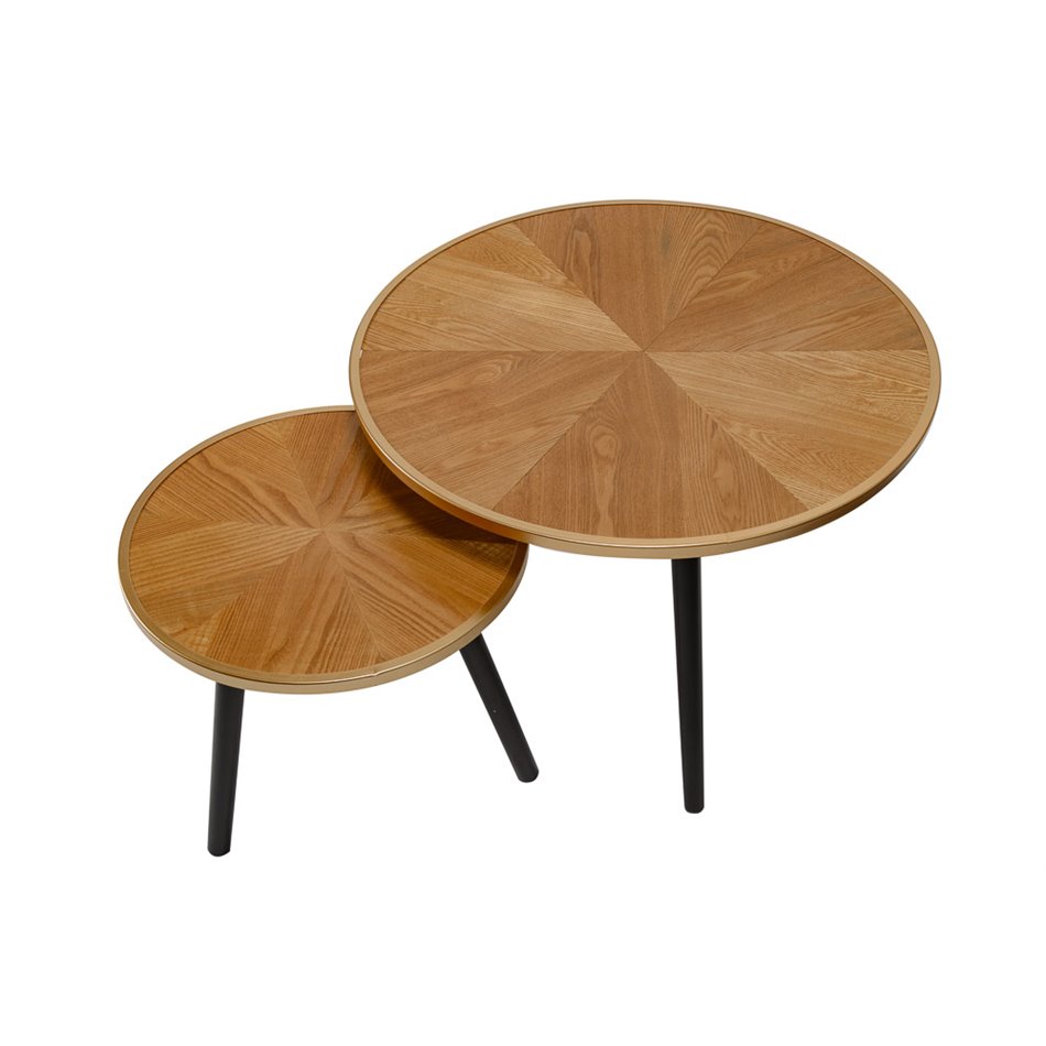 Trundle table set Felix X2, H40xD60cm, H33xx40cm