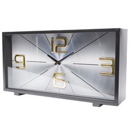 Iron table clock Mirano, H21x40x8cm