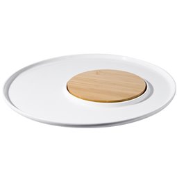 Plate Wooden, H1.5cm, D32cm