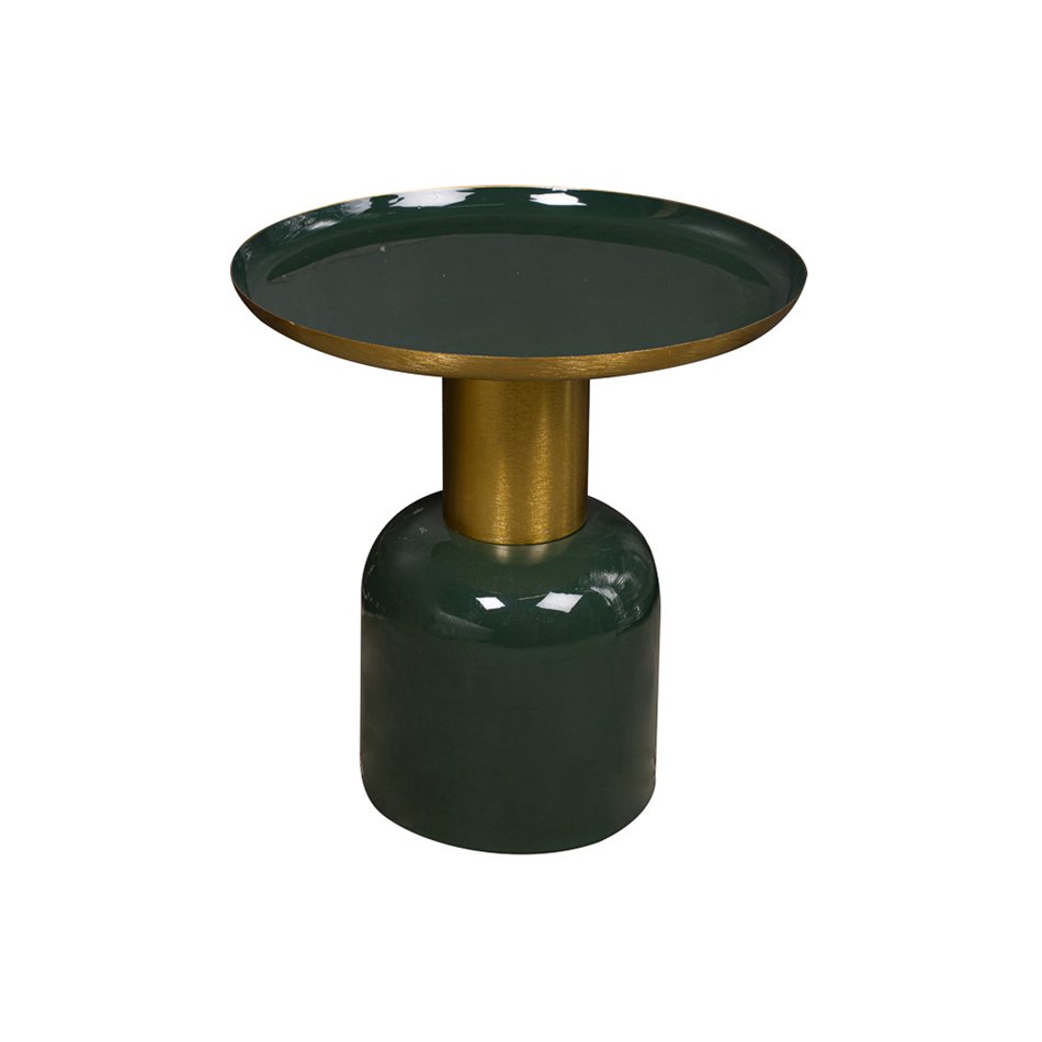 Table Lilla, brass pating with enamel, D41x41cm