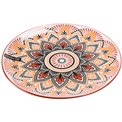 Plate Mandala, orange, D26cm