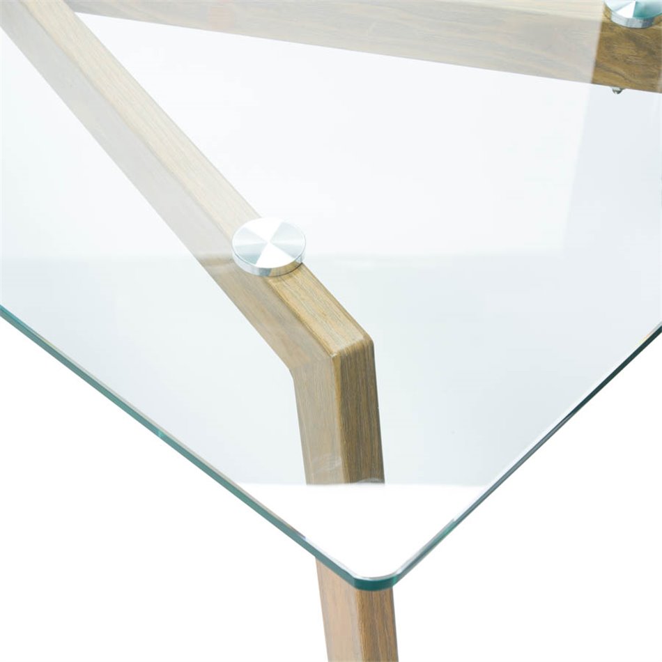 Журнальный столик Taho, стекло/сталь, 110x60x45cm