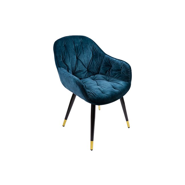 Chair Saronno, teal, 58x63x81cm, seat height 46cm