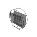 Magazine holder Torro, black, 49x15x49,5cm