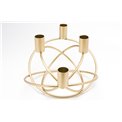 Candle holder Toritto, golden, 26x20x15cm