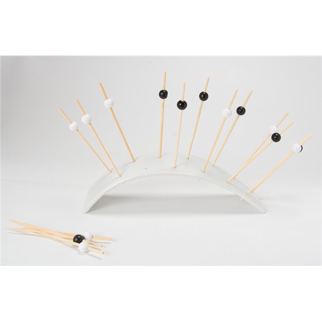Appetizer set Ardoise with 15 skewers, 30x20xH3cm