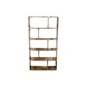 Metal shelf Belingen, golden, 175x30x90cm