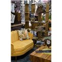 Metal shelf Belingen, golden, 175x30x90cm