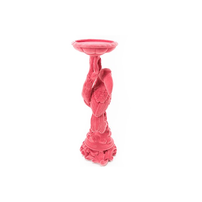 Candleholder Toucan pink, 13x10x29.5cm