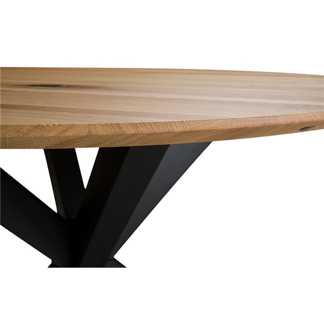 Обеденный стол Lucca, дуб, H76xD120cm