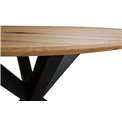 Обеденный стол Lucca, дуб, H76xD120cm