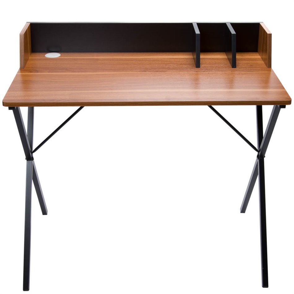 Office table, walnut weener, 90x84x50cm
