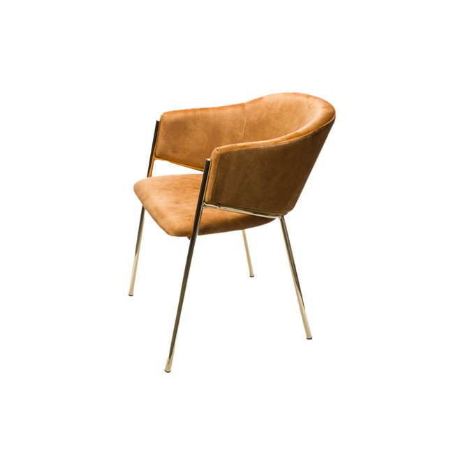 Dining chair Undine 211, velvet, 60x51x79, seat height 47cm
