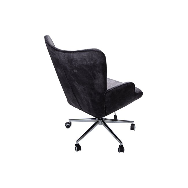 Chair Darlington 4,d.grey,velvet, H106x70x64, seat h 48-54cm