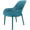 Armchair MALIBU, blue, 82x77.5x59cm, seat.h-38cm