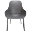Armchair Malibu, grey, pelēks, 82x77.5x59cm, seat.h-38cm