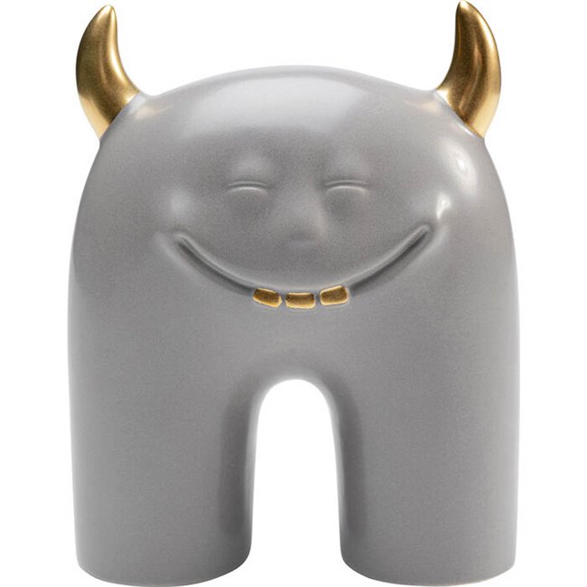 Deco object  Funny Teeth, grey, H15x12.5x6cm
