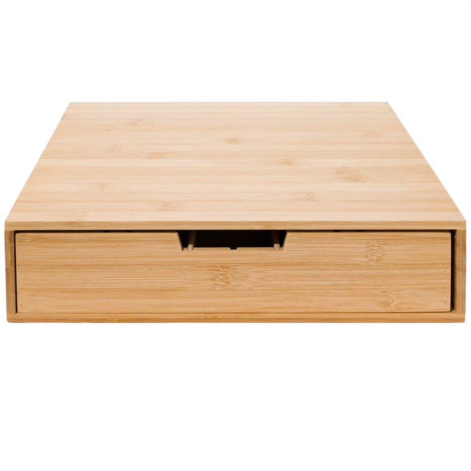 Bamboo capsule drawer,  H8x34.5x30.5cm