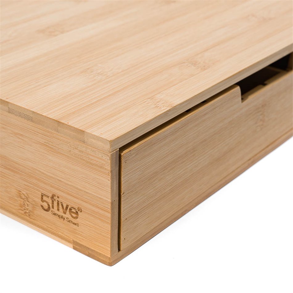 Bamboo capsule drawer,  H8x34.5x30.5cm