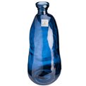 Vase Bottle blue, glass, H51cm, D23cm