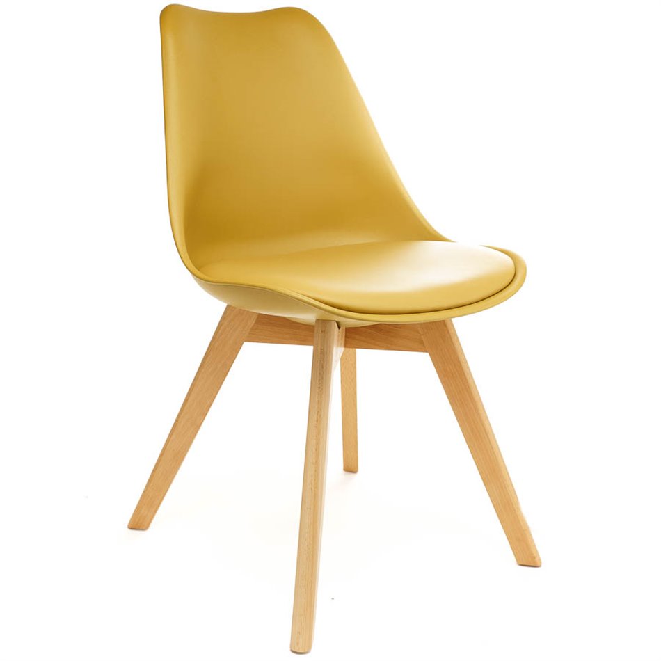 Chair Baya, yellow, H82x52.2x48cm