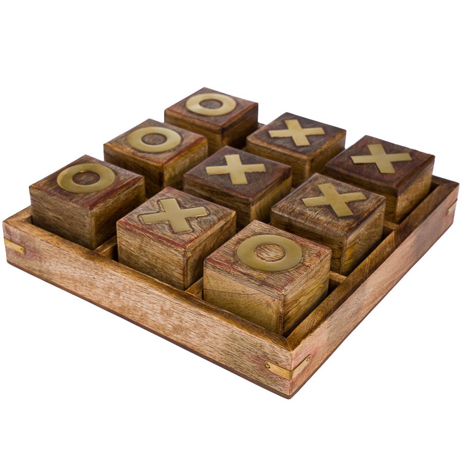Game XOX, wooden, H7cm, D23cm