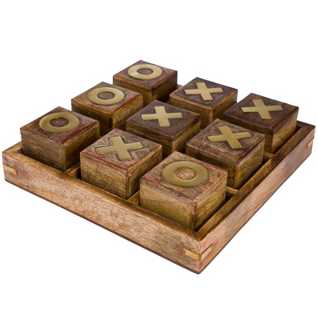 Game XOX, wooden, H7cm, D23cm