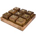 Game XOX, wooden, H7cm, D23cm