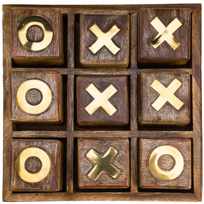 Game XOX, wooden, H7cm, D23cm