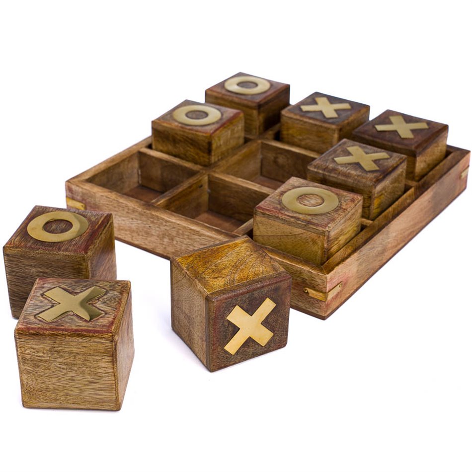 Game XOX, wooden, H7cm, D23cm