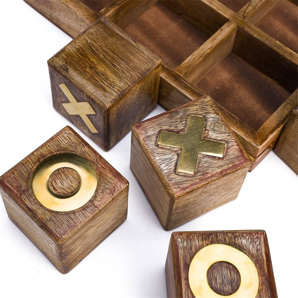 Game XOX, wooden, H7cm, D23cm