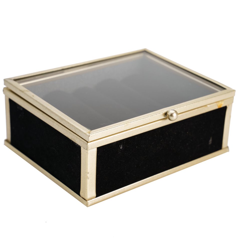 Jewelry box Penelope, black, H4x10x9cm