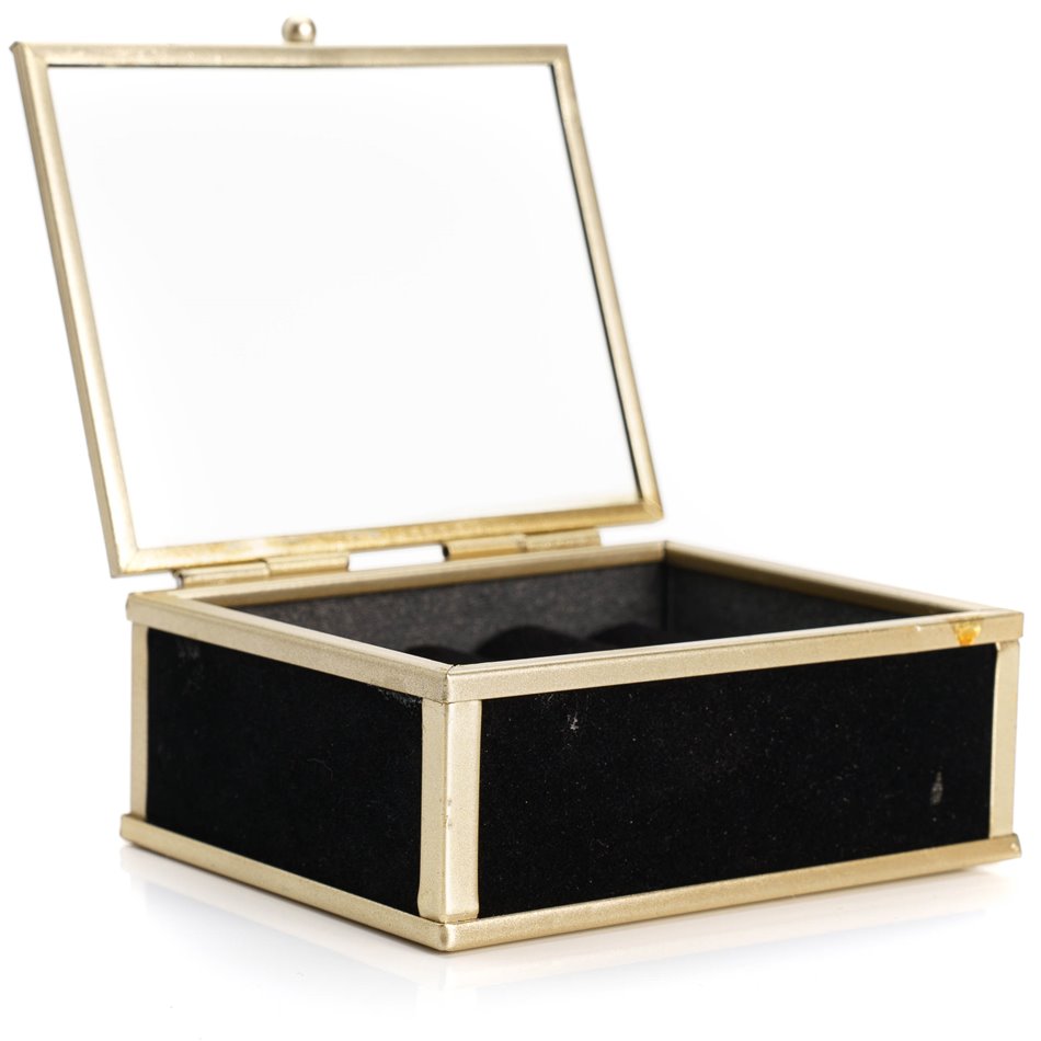 Jewelry box Penelope, black, H4x10x9cm