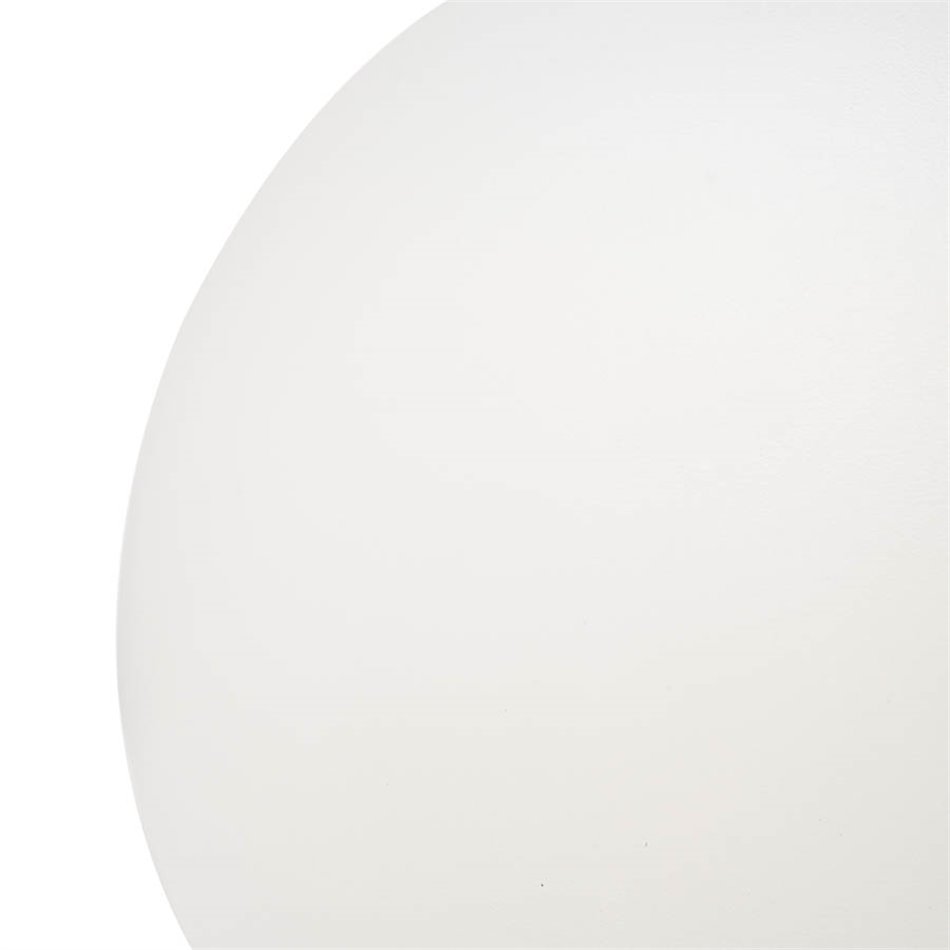 Outdoor LED ball, white, H28cm, D30cm