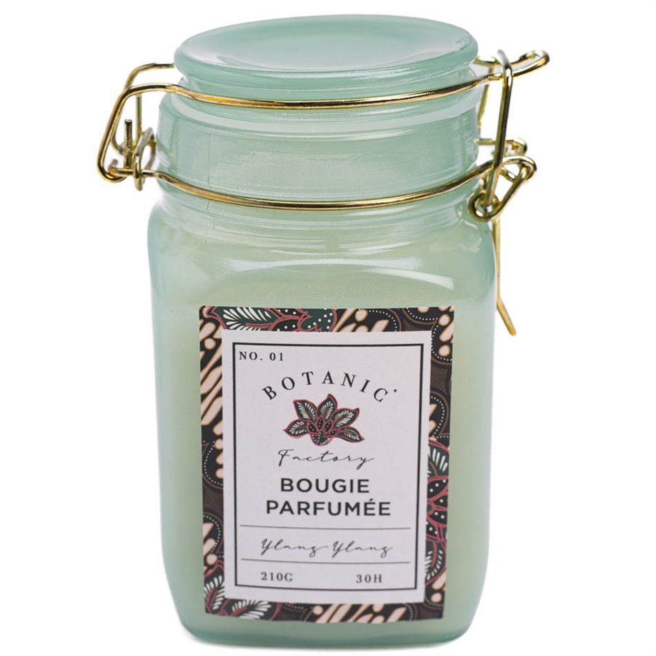Candle in jar, H11.5xD6.8cm, ylang, 210g