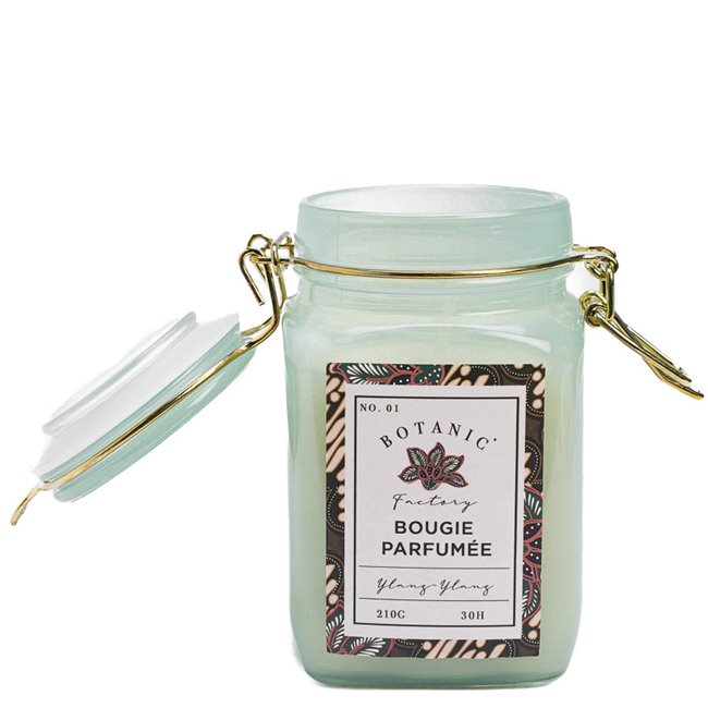 Candle in jar, H11.5xD6.8cm, ylang, 210g