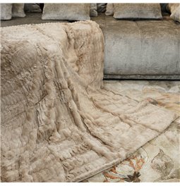 Plaid Opulence, taupe, 120x150cm