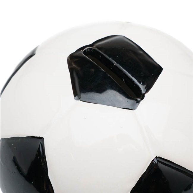 Saving bank Football, ceramic, white/black, D11x11cm