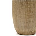 Vase Bradora, beige, ceramic, H36cm, D12.5cm