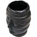 Vase Head , black, 15x15x19cm