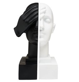 Bookend Head set of 2, 11x11x20.5cm