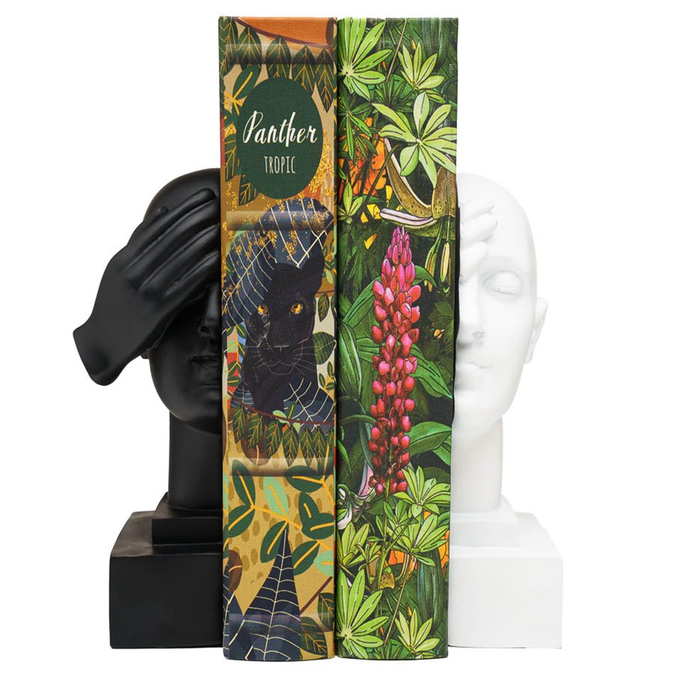 Bookend Head set of 2, 11x11x20.5cm