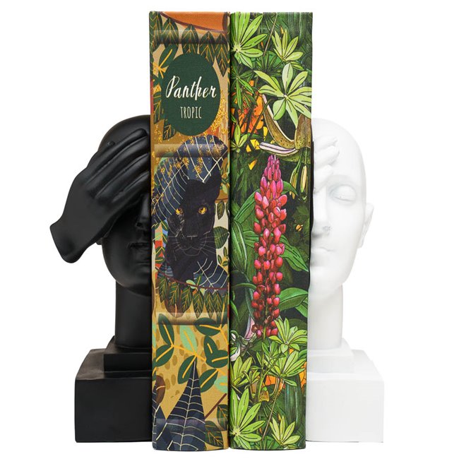 Bookend Head set of 2, 11x11x20.5cm