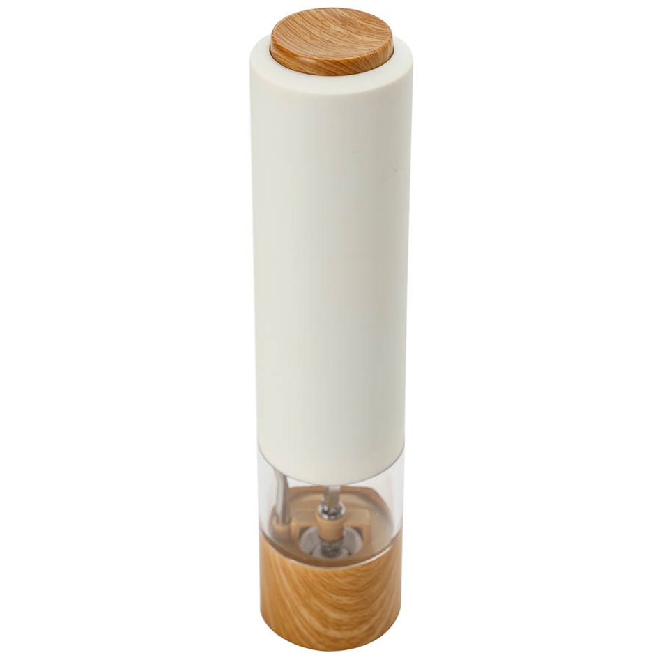 Pepper electric mill, white, H22.3cm, D5.5cm