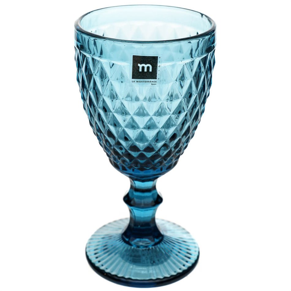 Wine glass Sidari, blue, 350ml