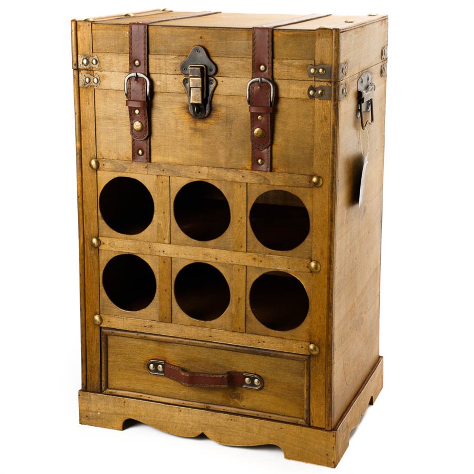 Wine bottle holder Bruce for 6 bottles, H28x59x39cm